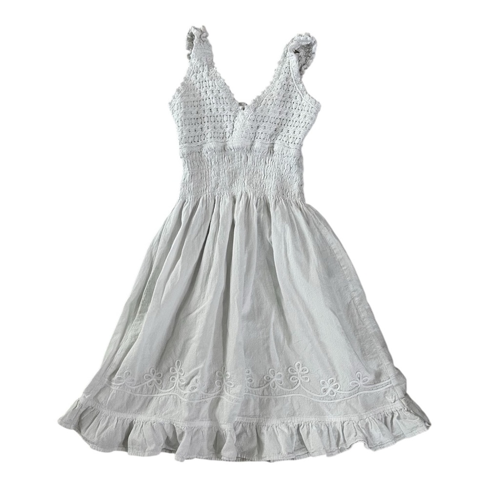 Cotton Natural Ferrara White Kids Dress